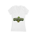 Women's Jersey Short Sleeve Deep V-Neck Tee