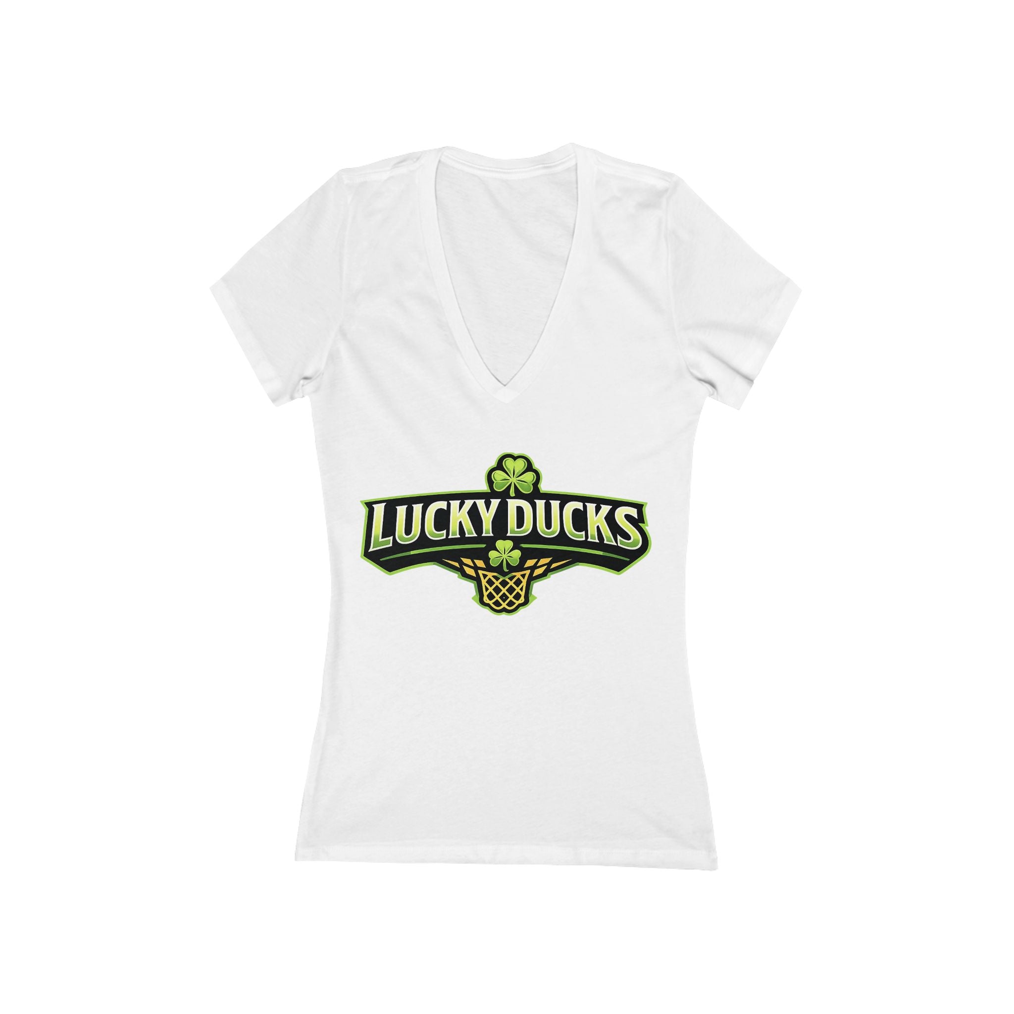 Women's Jersey Short Sleeve Deep V-Neck Tee